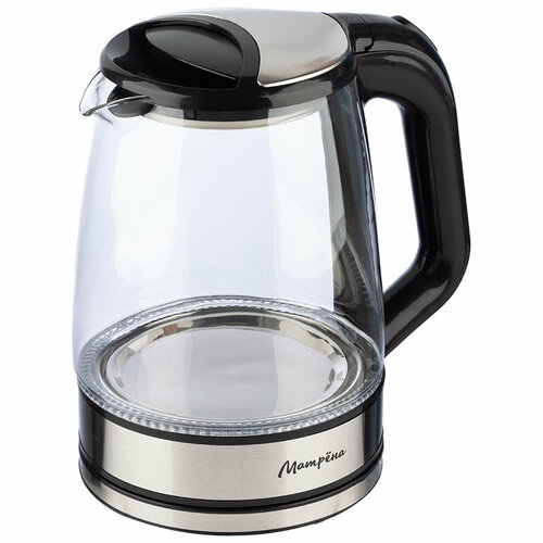 Чайник электрический матрёна МА-155 черный стекло диск 22 л 1500 Вт 192000₽