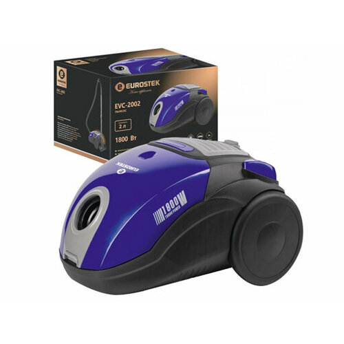 Пылесос Eurostek EVC-2002 с мешком 1800380Вт пылесборник 2л синий 543200₽
