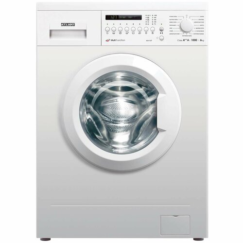 Стиральная машина ATLANT СМА-60 У 107-000 класс A загр фронтальная макс6кг белый 2550700₽