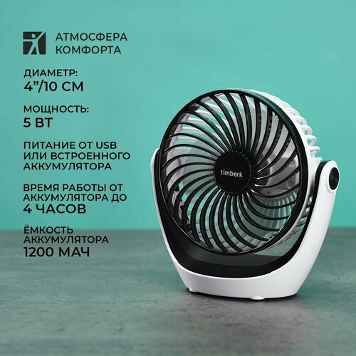 Вентилятор настольный Timberk T-DF421 240400₽