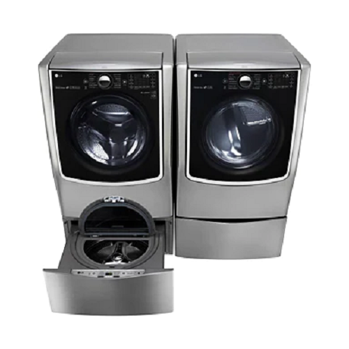 Стиральная машина LG Electronics Узкая с функцией пара 85x60x45 7 кг 1200 обмин дисплей LED корпус серебристыйлюк черный 5827100₽