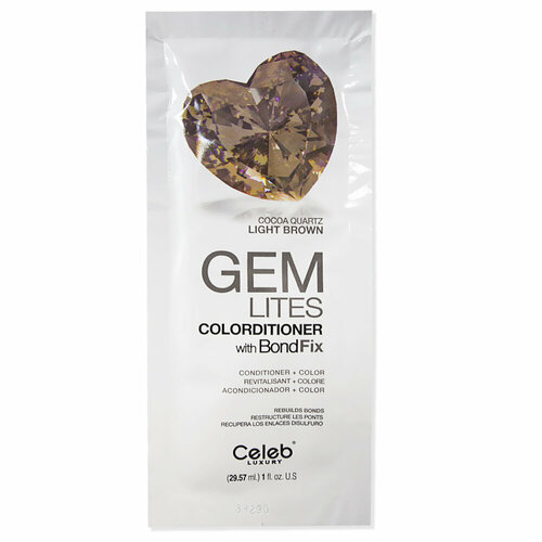 Celeb luxury Кондиционер тонирующий, корректирующий цвет Шоколадный Кварц Gem Lites Cocoa Quartz Colorditioner 30 мл