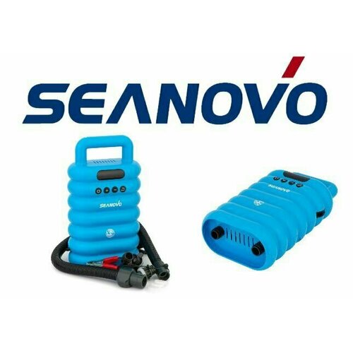 Насос электрический двухступенчатый HT-800 Seanovo для лодок ПВХ и SUP досок (0,34-1,38 атм) крокодил 550 л/мин.