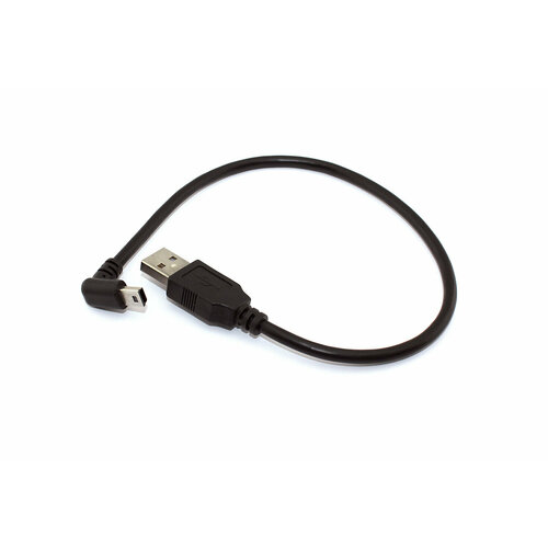 Кабель USB Type A на Mini USB угол вниз 025 м 724₽