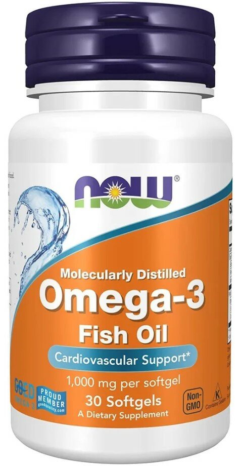 NOW Omega 3 1000mg 30 sofgels