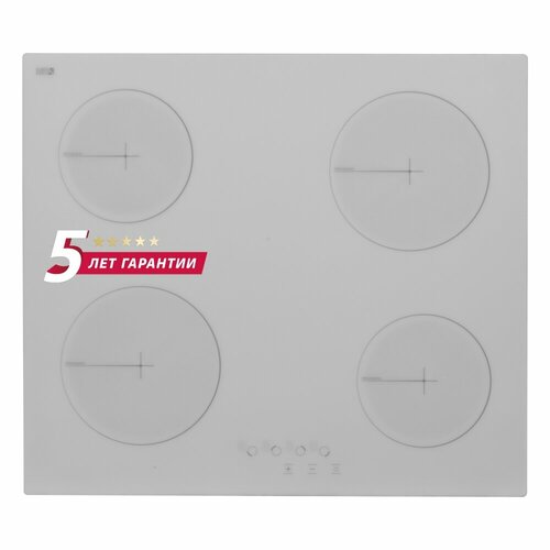 Электрическая варочная панель Simfer H60D14W016 цвет панели белый цвет рамки белый 2399000₽