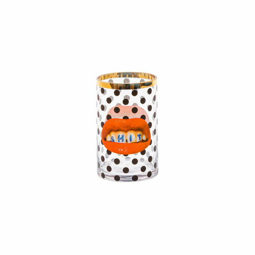 Ваза Seletti Toiletpaper Glass Vase Shit Pois Small 14160