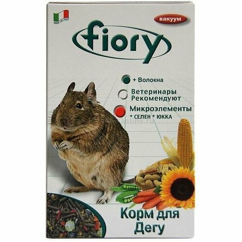 Корм для дегу Fiory Deggy, 800 г, травы, кора корм для грызунов fiory deggy для дегу сух 800г