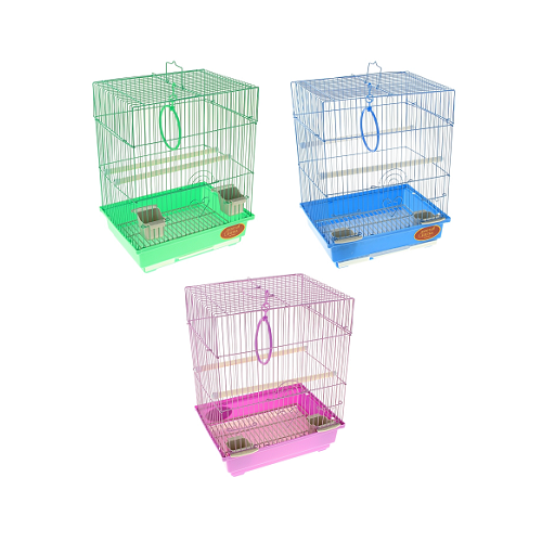 Клетка Golden cage для птиц A105 эмаль (30*23*39) см. Цвет розовый