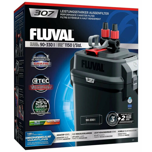 Внешний фильтр для аквариума Fluval 307 1150 л/час. fluval фильтр для аквариума внешний fx6 2130 л ч аквариумы до 1500 л a219