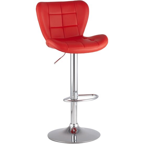 Барный стул Stool Group PORSCHE RED, красный/серебро Hoff - фото №1
