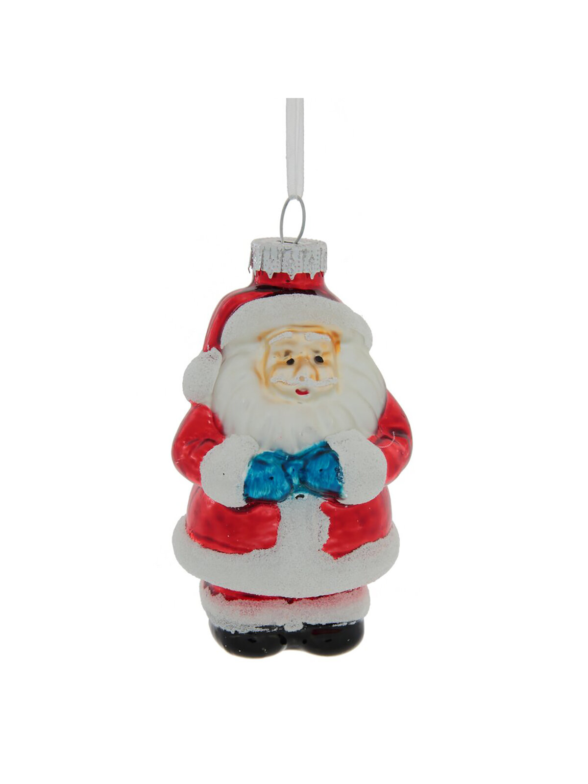 Елочная игрушка Дед Мороз 10 см стекло