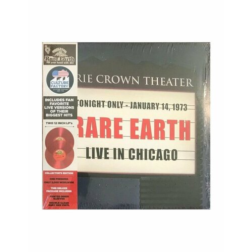 0819514011736, Виниловая пластинка Rare Earth, Live In Chicago (coloured) футболка женская хлопковая с коротким рукавом и надписью im not angry this is just my face