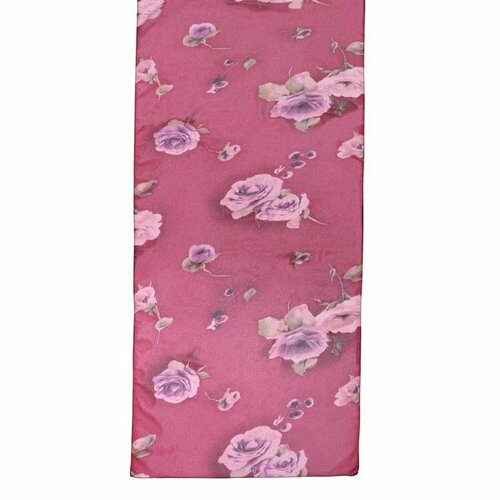 фото Шарф roby foulards, 160х40 см, красный, розовый