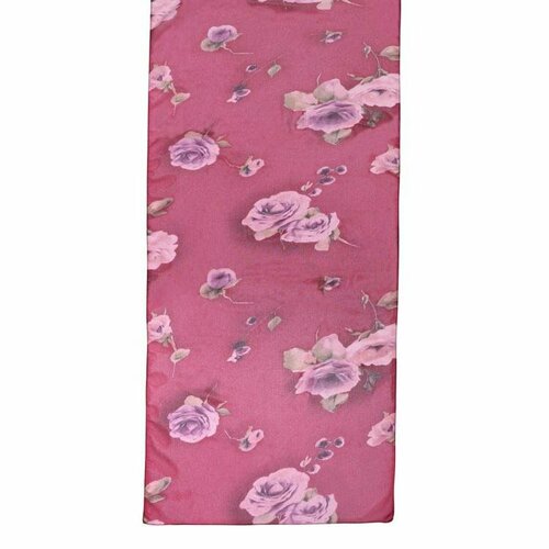 фото Шарф roby foulards,160х40 см, красный, розовый