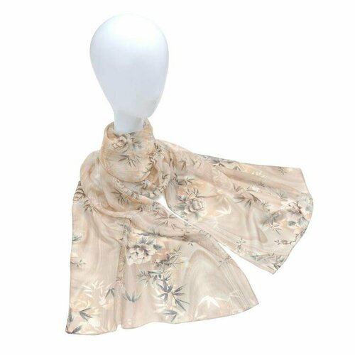 фото Шарф roby foulards,160х40 см, бежевый