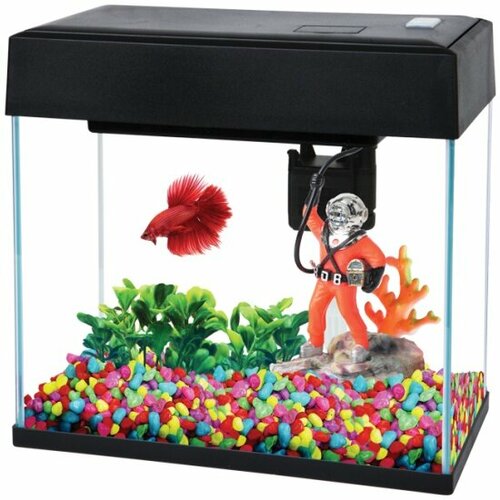 Аквариум Aa-aquarium AA Aquarium Slim 8л, черный, 29х14х27,5 см