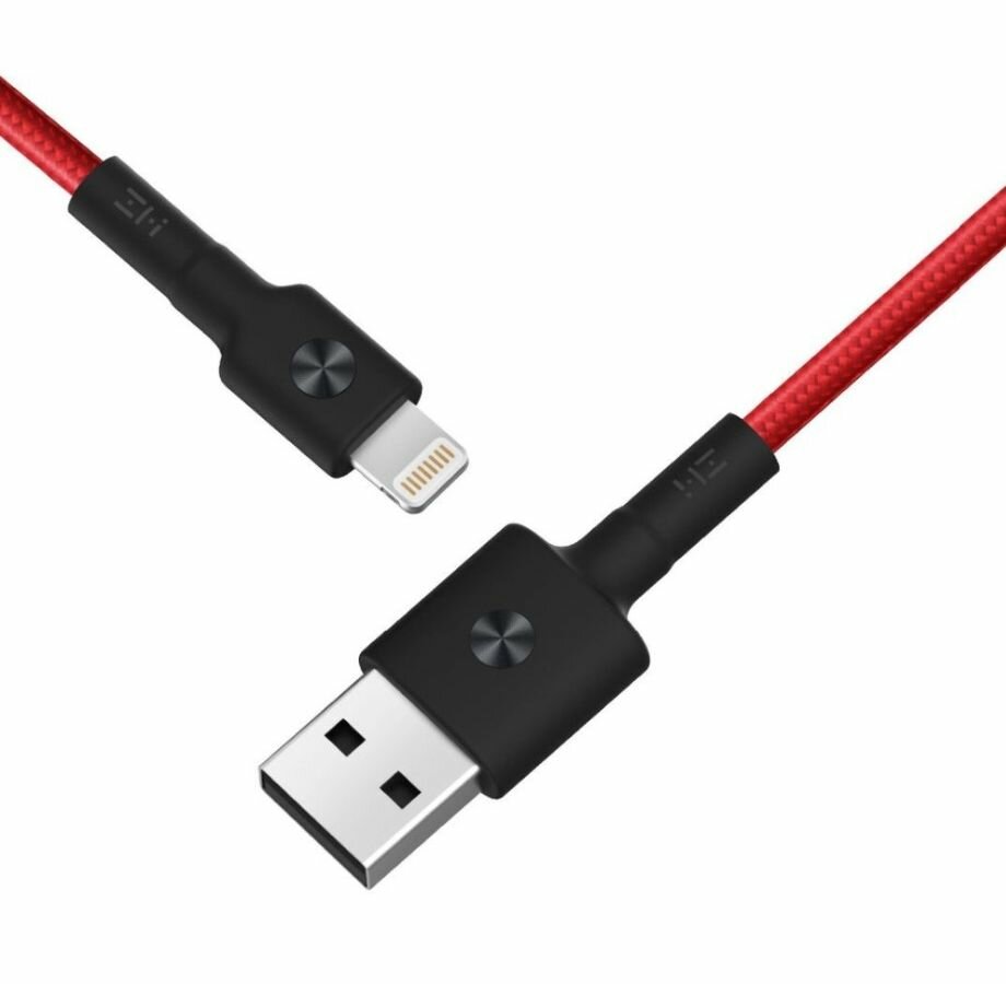 Кабель XIAOMI ZMI, USB Type-C (m), Lightning (m), 1м, MFI, красный [al803 red] - фото №17