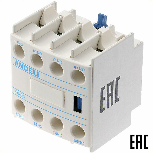 Приставка F4-04 доп. контакты 4р ADL08-157 ANDELI (2 шт. в комплекте)