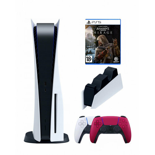 Приставка Sony PlayStation 52-ой геймпадзарядноекрасный Assassins creed mirage диск 8250000₽