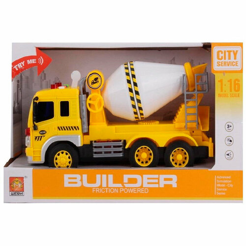 Carnival Бетономешалка 1:16 инерционная, свет, звук WY310C с 3 лет