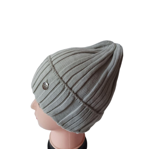 фото Шапка бини , размер 54/57, серебряный hand made tubatay