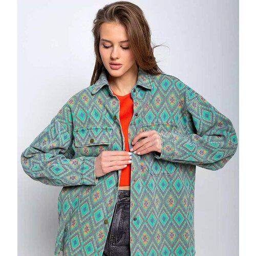 фото Рубашка dommod, размер 44-48, мультиколор