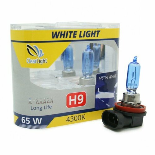 Лампы галогенные «ClearLight» H9 WhiteLight (12V-65W) #MLH9WL