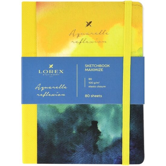 Скетчбук 80л. B6 AQUARELLE,LXSBMB6-AQR Lorex - фото №17