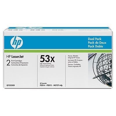 Картридж HP Q7553XD №53Х для LaserJet P2014 P2015 M2727 двойная упаковка - фото №6