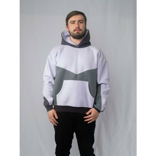 фото Толстовка стильновъ, размер 48/52, белый, коричневый