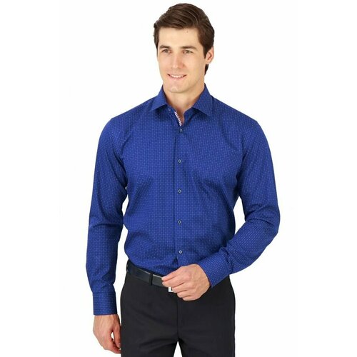 Рубашка GroStyle, размер 46/182, синий