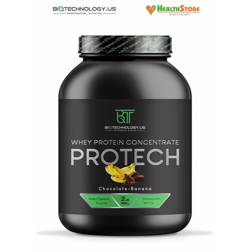 Biotechnology.US Whey Protein Concentrate PROTECH 0,9кг (банан-шоколад) сывороточный протеин