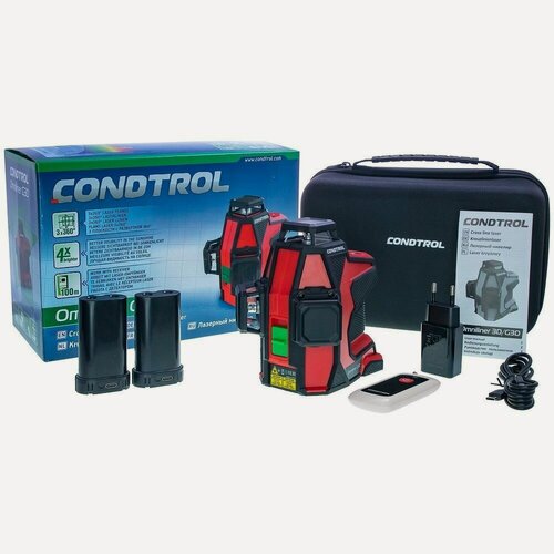 Изображение товара Лазерный нивелир Condtrol Omniliner G3D, класс лазера 2, 3 луча, дальность до 80 м 1-2-153