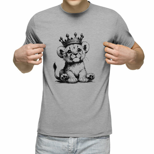 Футболка Us Basic, размер XL, серый мужская футболка улитка в короне l синий