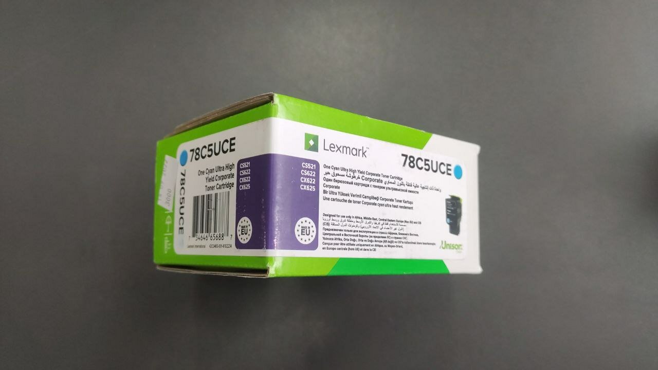 Картридж Lexmark 78C5UCE / 78C5UC0 / 78C0U20, голубой