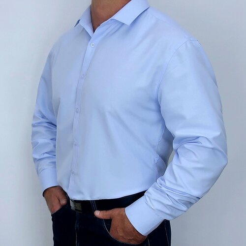 фото Рубашка , размер 2xl, голубой westtiger