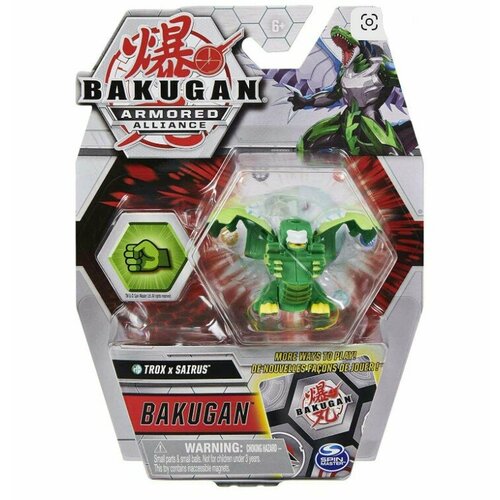 Фигурка-трансформер Bakugan S2 Ultra Trox x Sairus Green 6055868/20124829