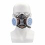 Респиратор -маска с двумя фильтрами (угольный)-1шт