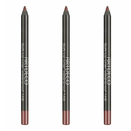 ARTDECO Водостойкий карандаш для губ Soft Lip Liner Waterproof тон 148, 3 штуки