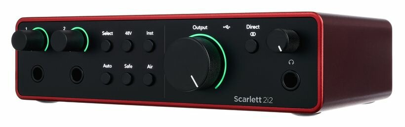 Аудиоинтерфейсы для домашней студии FOCUSRITE Scarlett 2i2 4th Gen