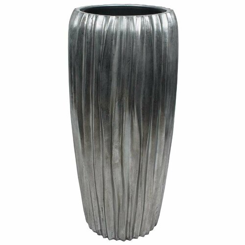 Nobilis Marco цветочный горшок Pa-alu Lines Vase D34хH75 серебряный