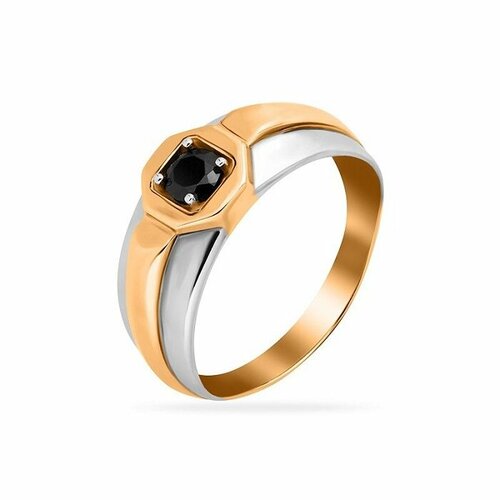 фото Кольцо sanis, красное золото, 585 проба, фианит, размер 20, красный санис