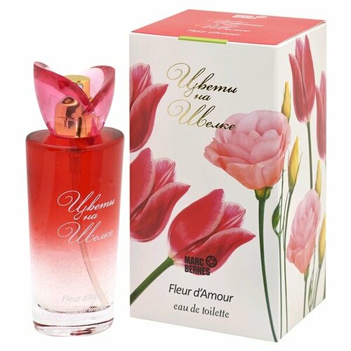 Туалетная вода женская Цветы на шелке Fleur D`Amour 50мл positive parfum woman marc bernes цветы на шелке fleur d amour туалетная вода 50 мл