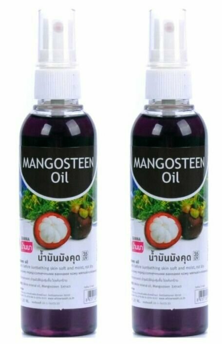 Масло для тела Banna, Mangosteen Oil, Массажное, с экстрактом мангостина, 120 мл, 2 шт