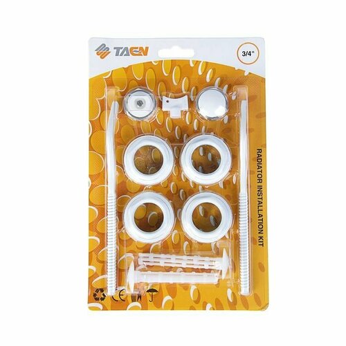 Комплект для подключения радиатора TAEN 1x34 с двумя кронштейнами в блистере комплект из 5 шт 2657₽