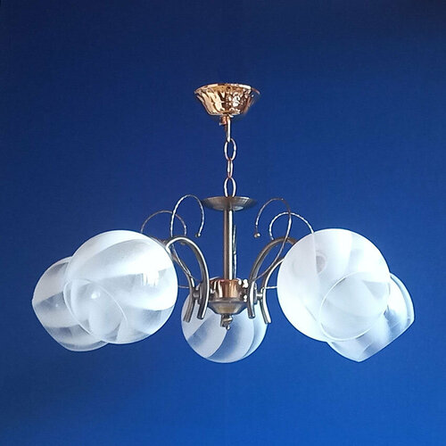 Люстра подвесная LS 865/5 цвет бронза, золото