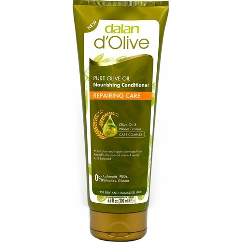 Кондиционер лосьон для волос Dalan D'Olive Восстанавливающий и питающий волосы Оливковое масло 200мл х2шт