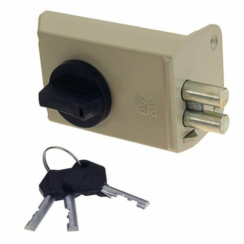 Замок накладной просам ЗНД-1А (88400), серый (комплект из 2 шт)