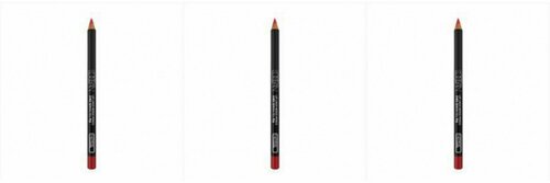 Карандаш для губ Locean, Lipliner Wood Pencil #16, Soft Red, 3 уп.